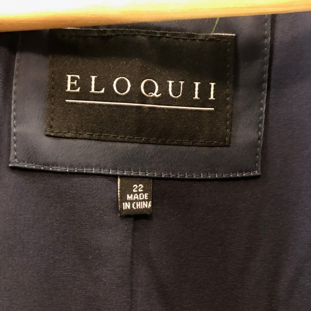 Eloquii Two Button Printed Jacket - Picture 4 of 6
